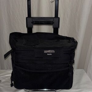 Respironics Black Rolling Bag portable oxygen oxygenator